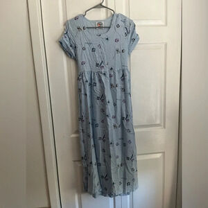 Vintage California bay & co light blue summer dress